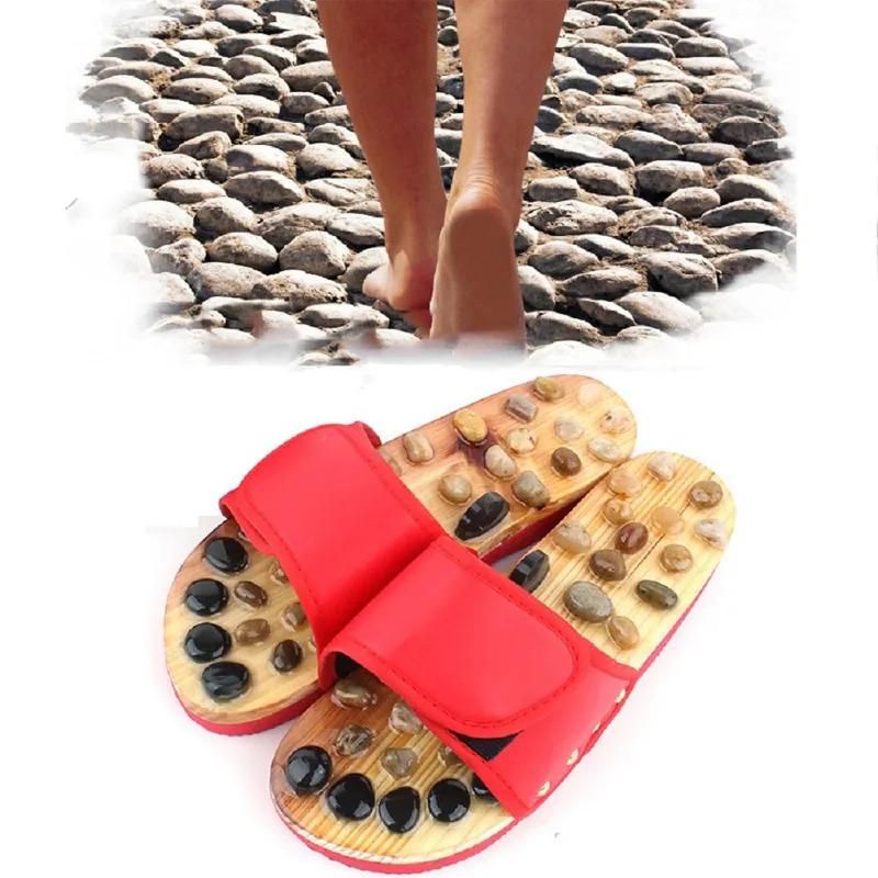 Stone Acupressure Slippers Sandals Shoes Reflexology Foot Massager