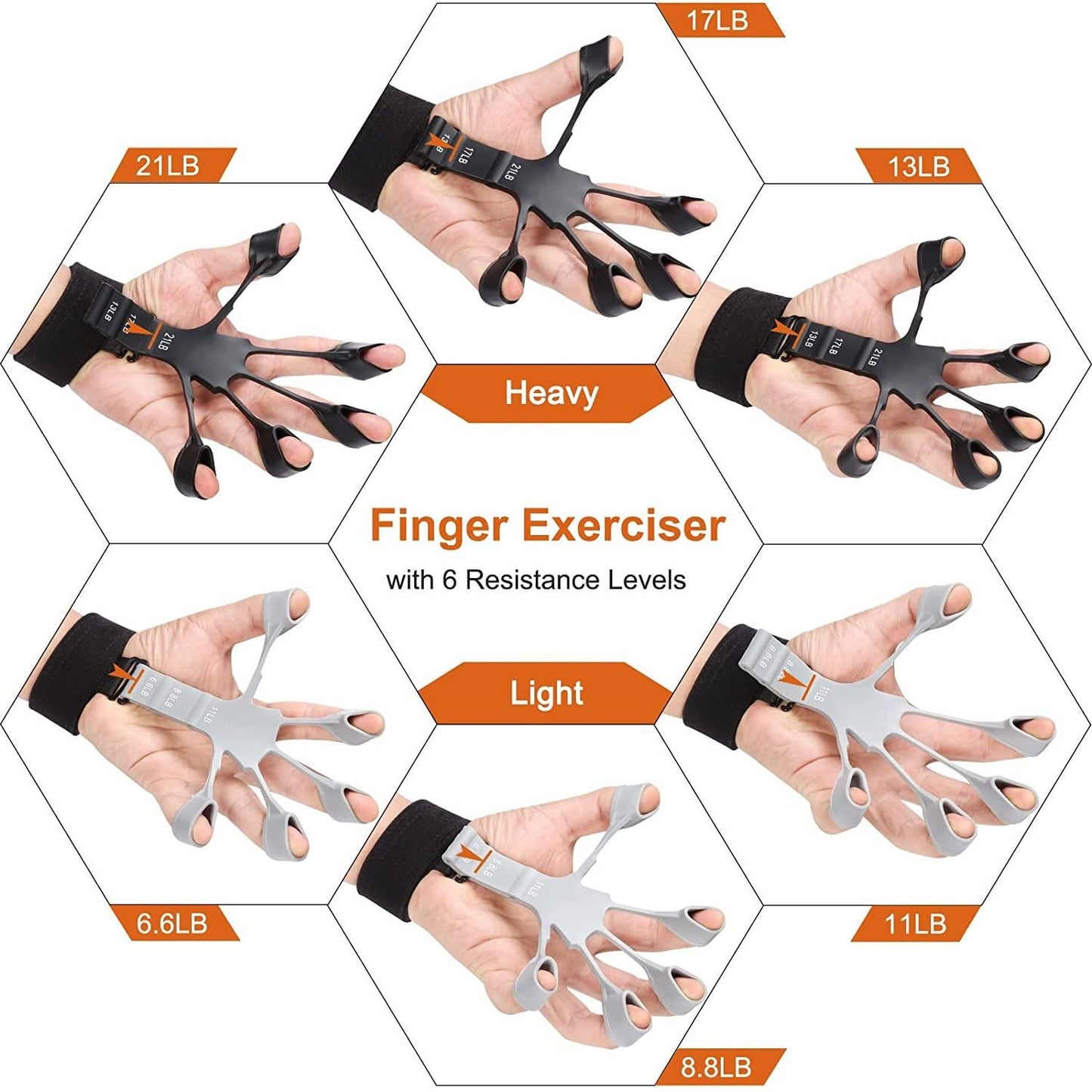 🔥6 Resistant Level Finger Exerciser