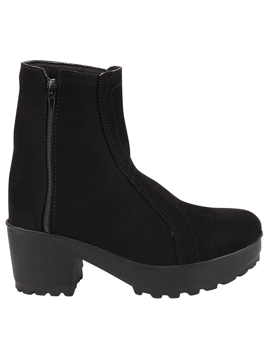 La Dolce Vita Black Heel Boots