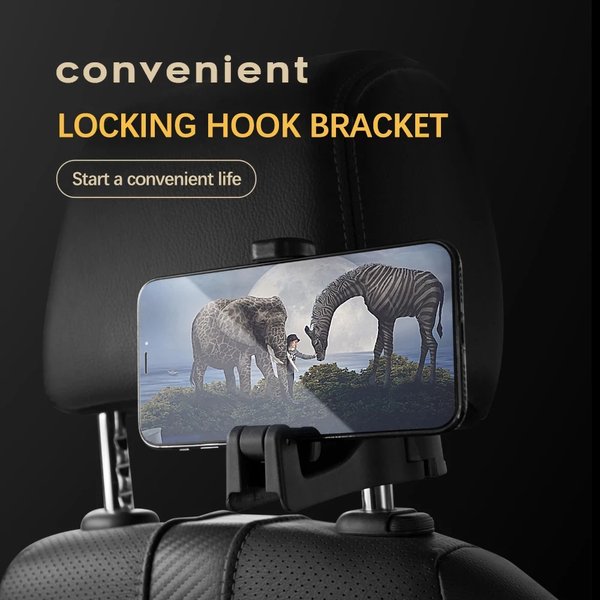 2 in 1 Car Seat Hook for Purses and Bags with Phone Holder