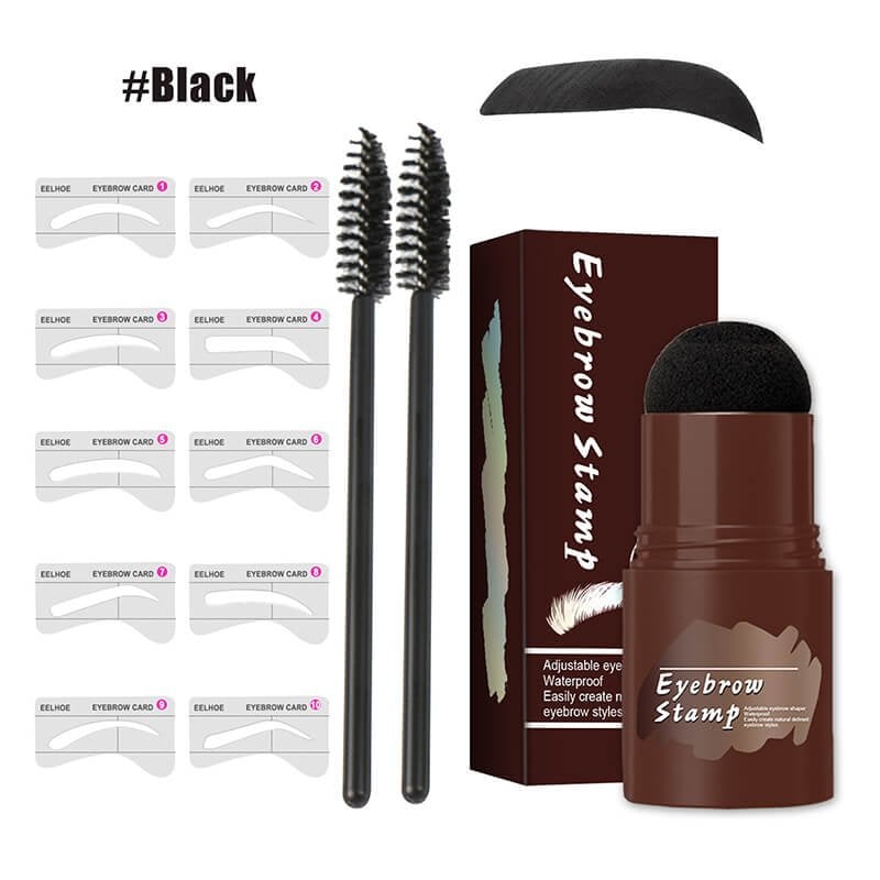 🔥🔥 Perfect Brows Stencil & Stamp Kit (Natural Black)