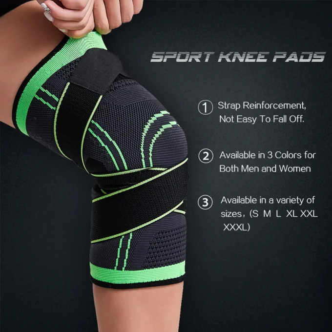 Pressurized & Elastic Knee Brace support ( PACK OF 2 PCS)