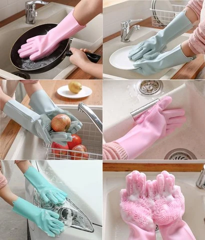Magic Silicone Dish Washing Gloves
