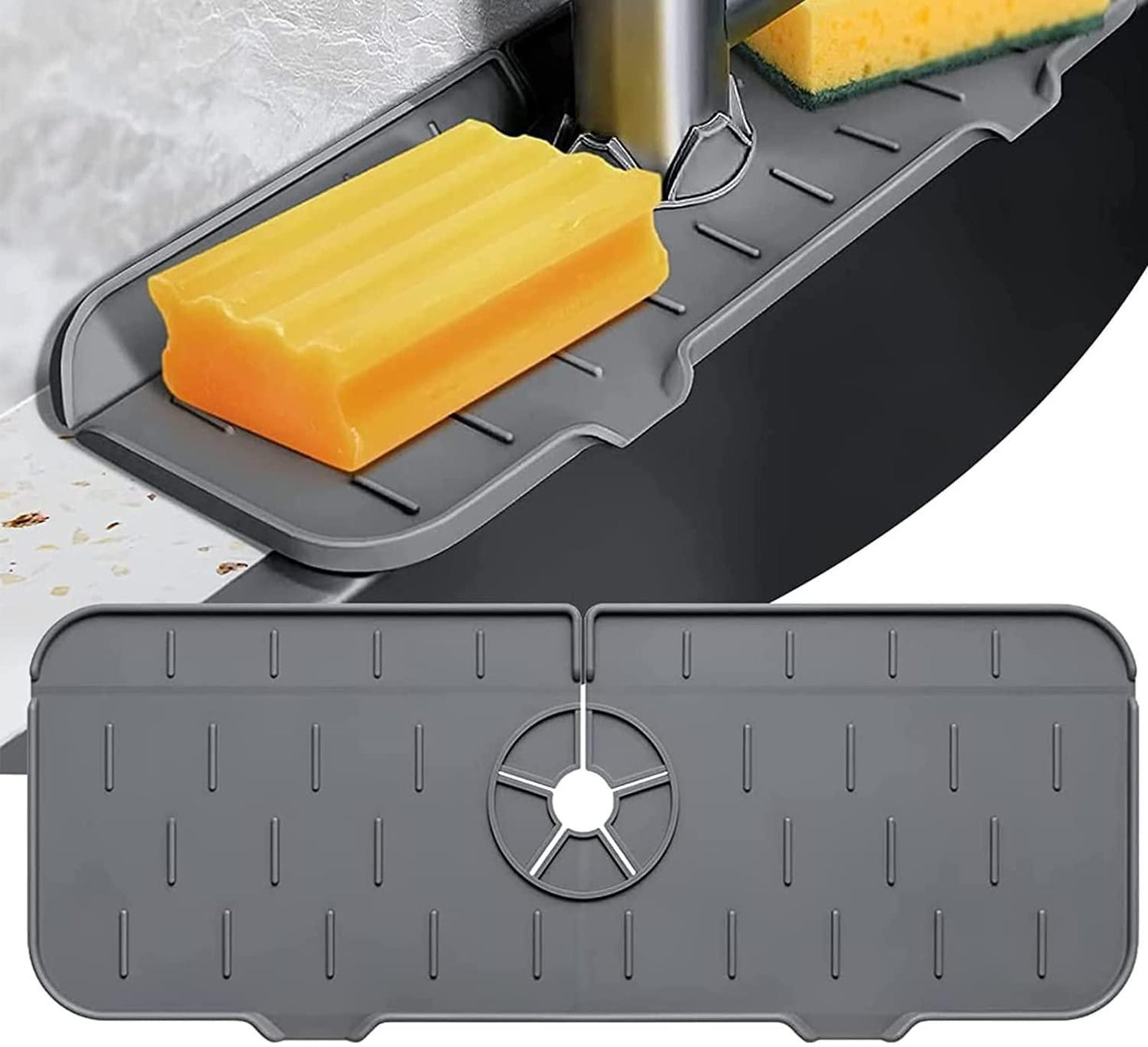 🔥 Silicone Sink Faucet Mat for Kitchen and Bathroom 🔥
