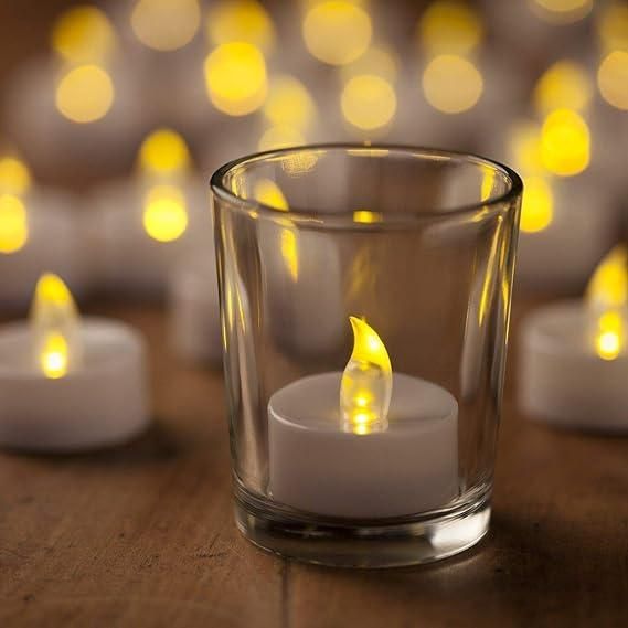 12/24 Battery Operated LED Candle Diya Decorative Lights