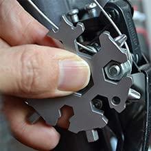Portable 18-in-1 Snowflake Multi Pocket Tool