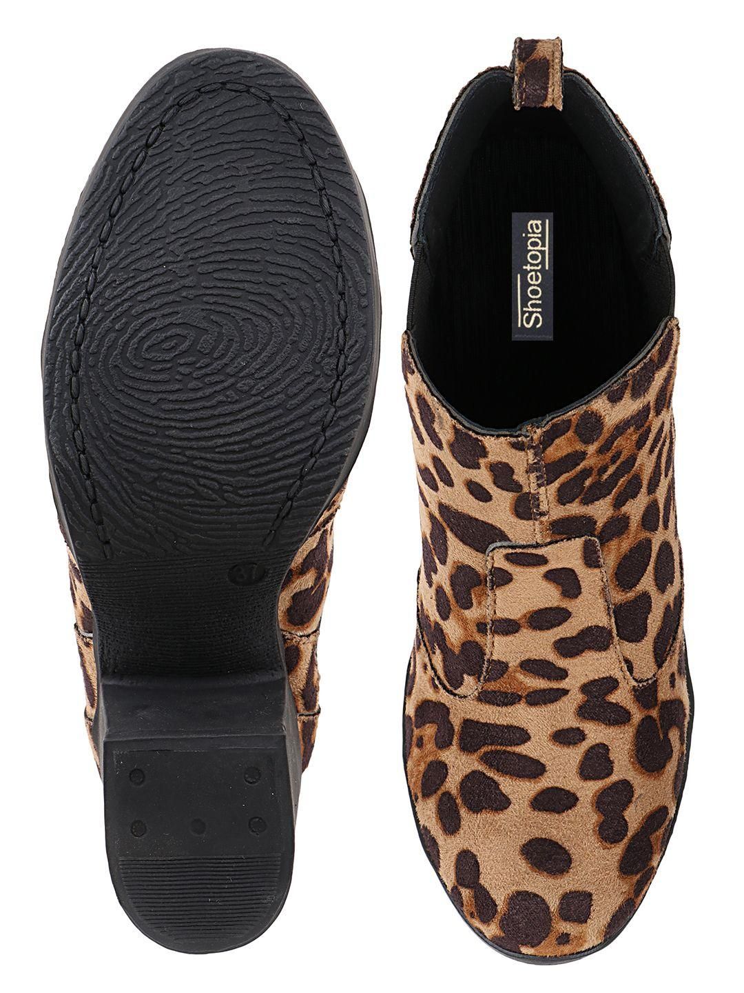 Animal Print Ankle Boots