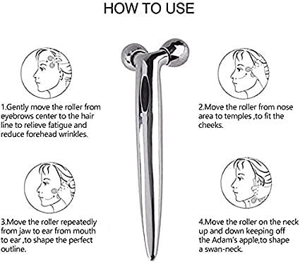3D Manual Roller Face Body Massager Lifting Wrinkle Remover, Facial Massage, Skin Tightening, Shaping Massage Roller