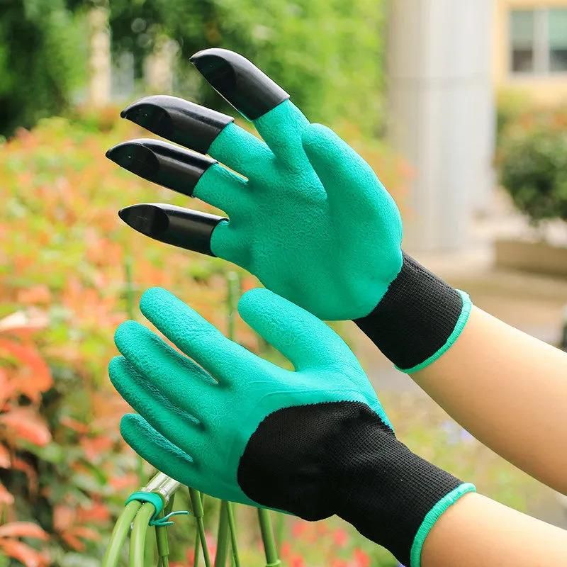 Garden Gloves with Plastic Claws