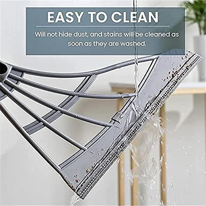 2-in-1 Universal Wiper-Multifunction Magic Broom, 2-in-1 Universal Wiping Sweeper Durable Eco-Friendly TPR Broom with Scraper, Bathroom Wiper Wet and Dry Broom