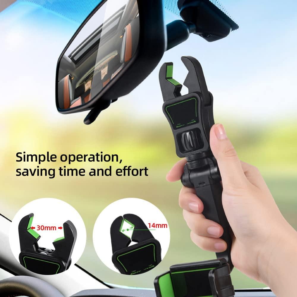 Multifunctional Rearview Mirror Phone Holder