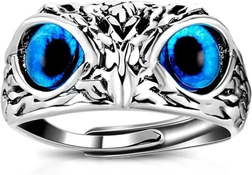 925 Pure Silver Owl Ring