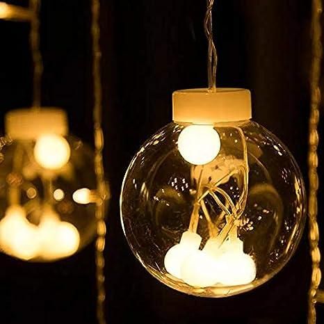12 LED Wish Ball Curtain Light Fairy (White)
