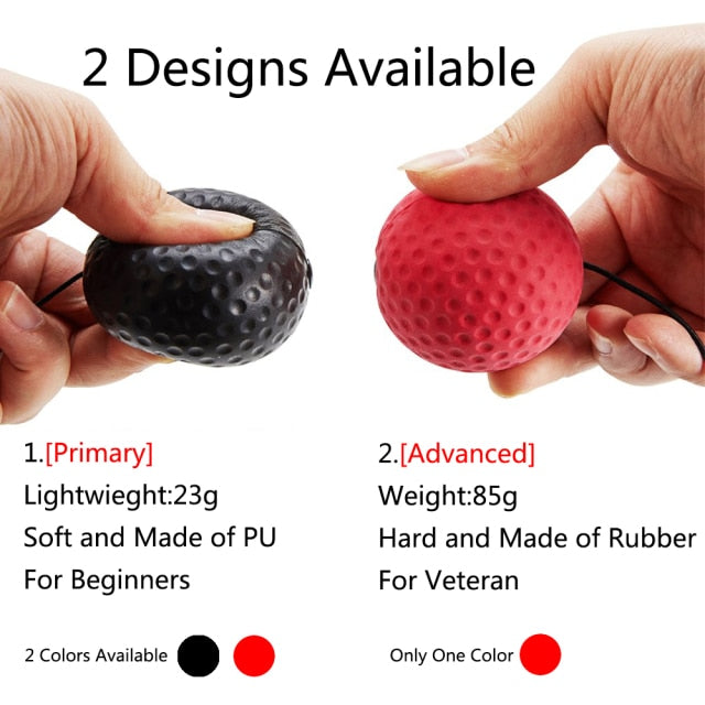 Adjustable Boxing Training Reflex Ball Headband