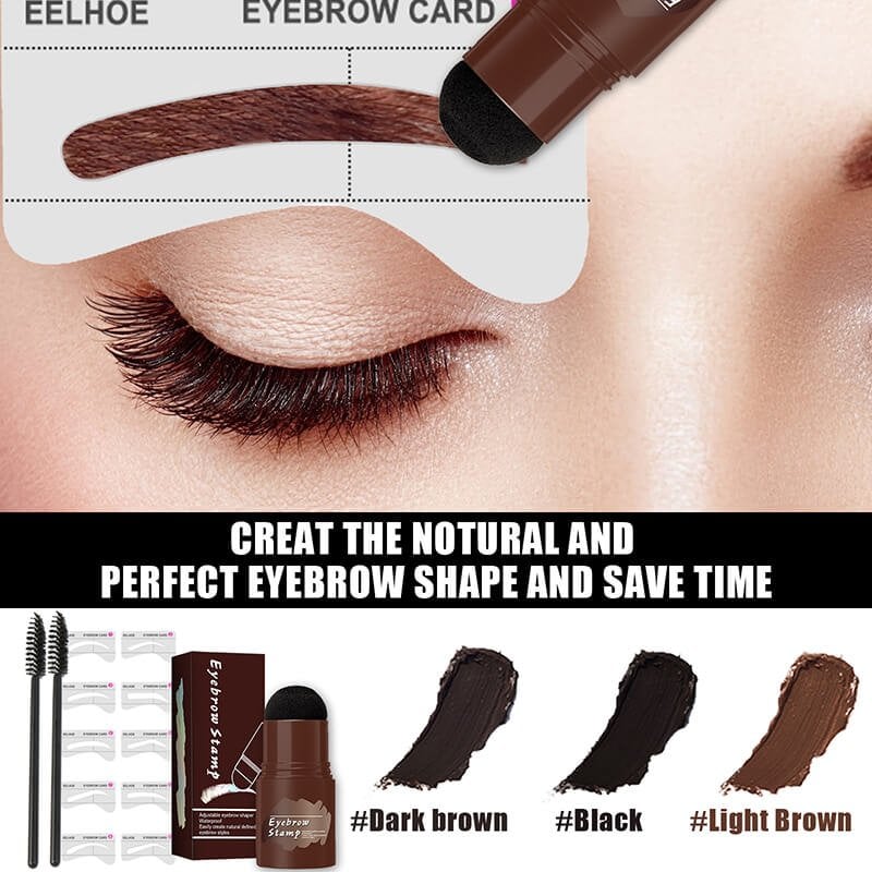 🔥🔥 Perfect Brows Stencil & Stamp Kit (Natural Black)