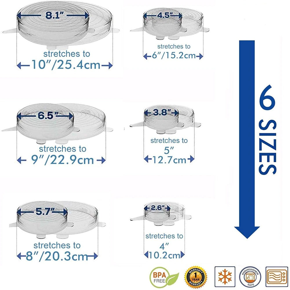 Stretchy Eco Lids (Set of 6)
