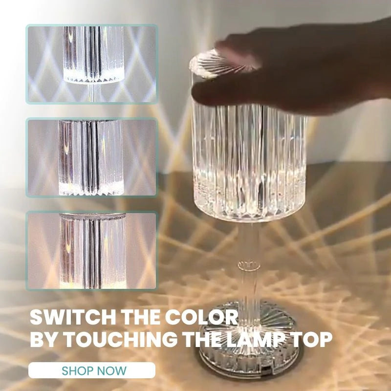 Diamond Table Lamp Crystal led Lamp Multicolour with remote control