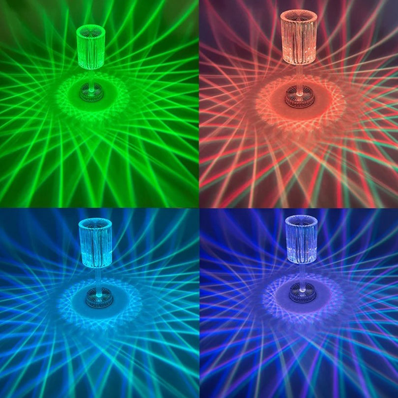 Diamond Table Lamp Crystal led Lamp Multicolour with remote control