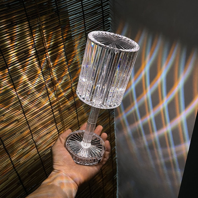 Diamond Table Lamp Crystal led Lamp Multicolour with remote control