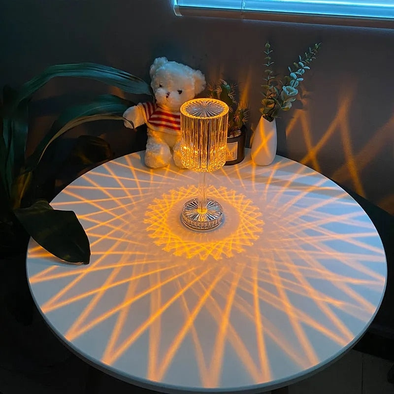 Diamond Table Lamp Crystal led Lamp Multicolour with remote control