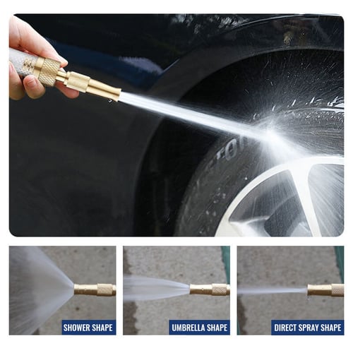 Portable High Pressure Washing Water Nozzle (Brass)