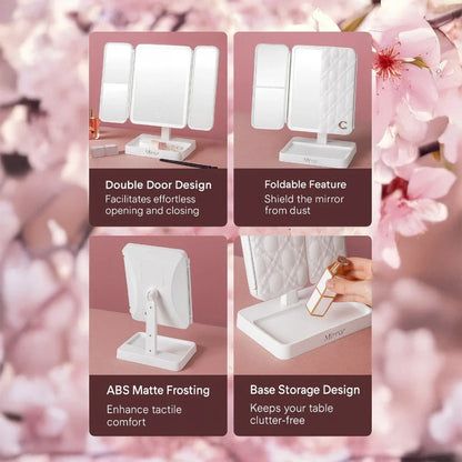 TriGlow™ Illuminated Trifold Vanity Mirror