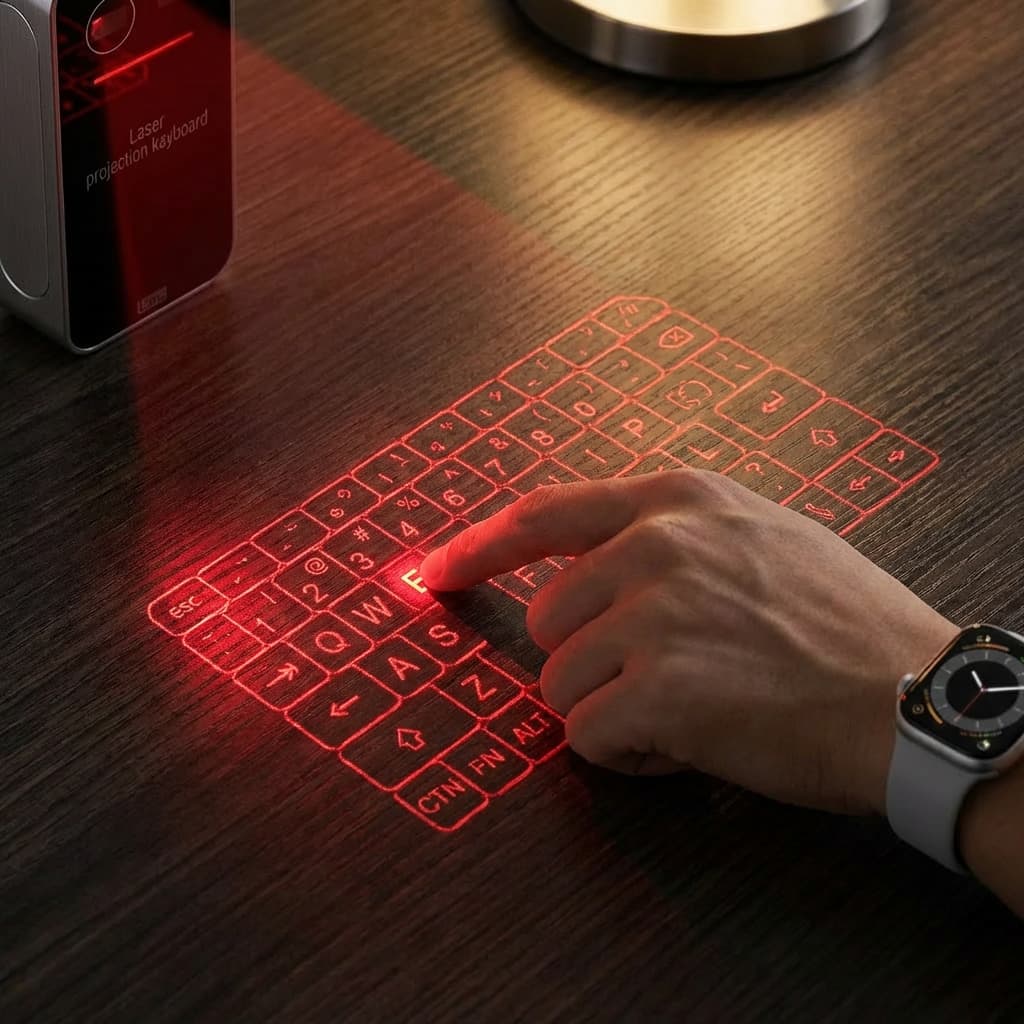 PocketOffice Pro™ Laser Projection Keyboard with Mouse Controls