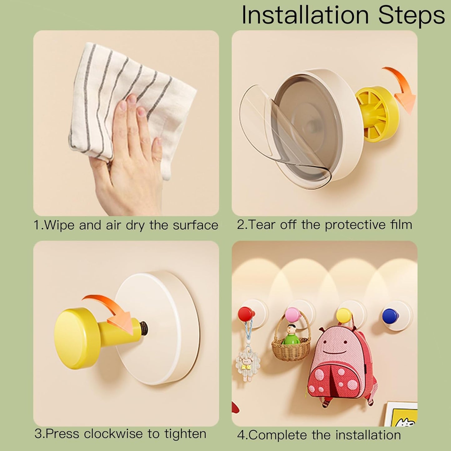 EasyMount Secure Suction Hooks (8X, 12X, 16X, 20X)