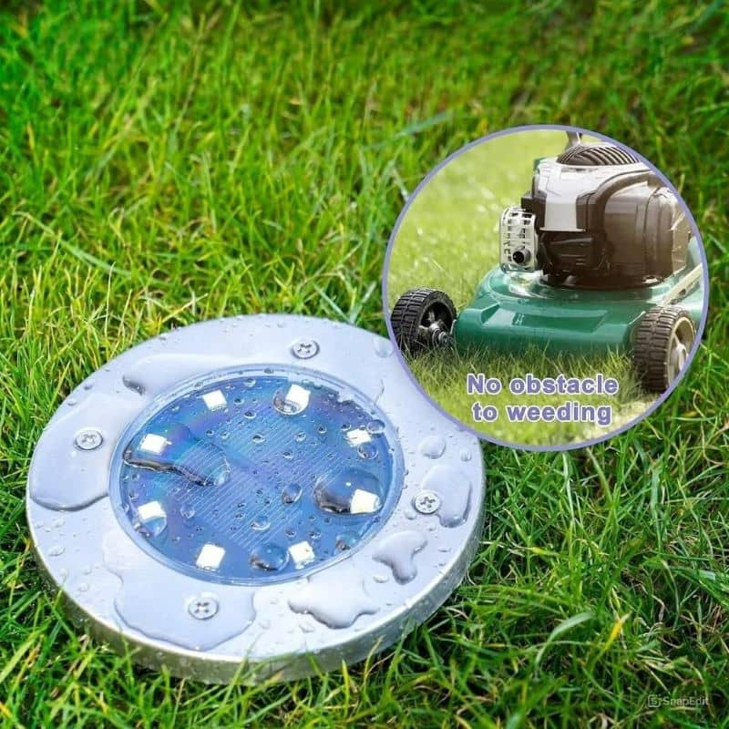 Solar Outdoor Waterproof Ground LED Lights (Pack of 4)