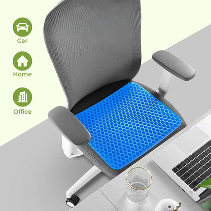 Double-Thick Honeycomb Gel Seat Cushion (Large Size) All day Comfort While Working