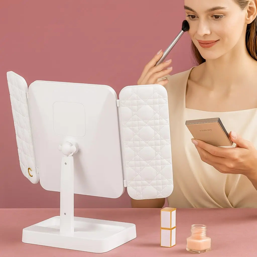 TriGlow™ Illuminated Trifold Vanity Mirror