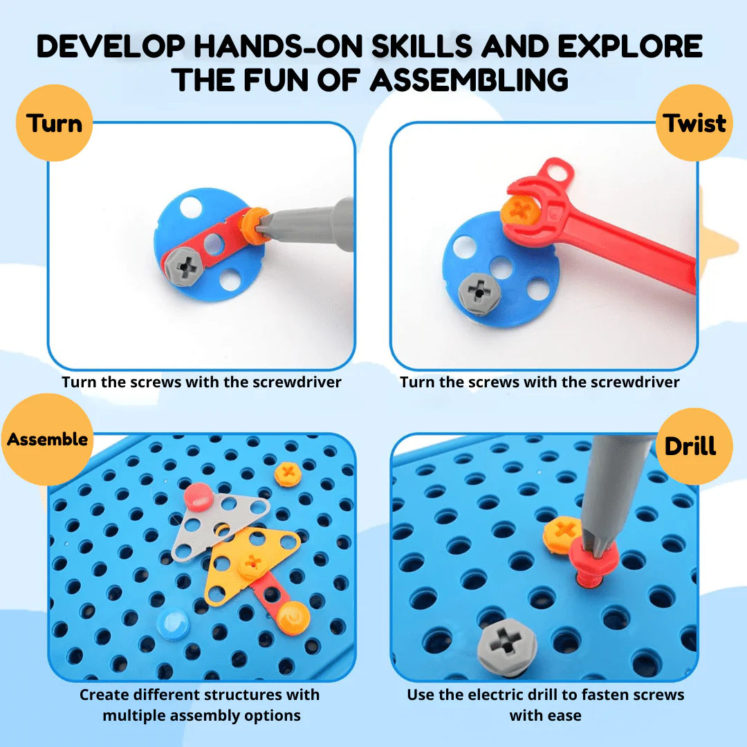 Little Engineer DIY Montessori Tool Box Set (Ages 3+)