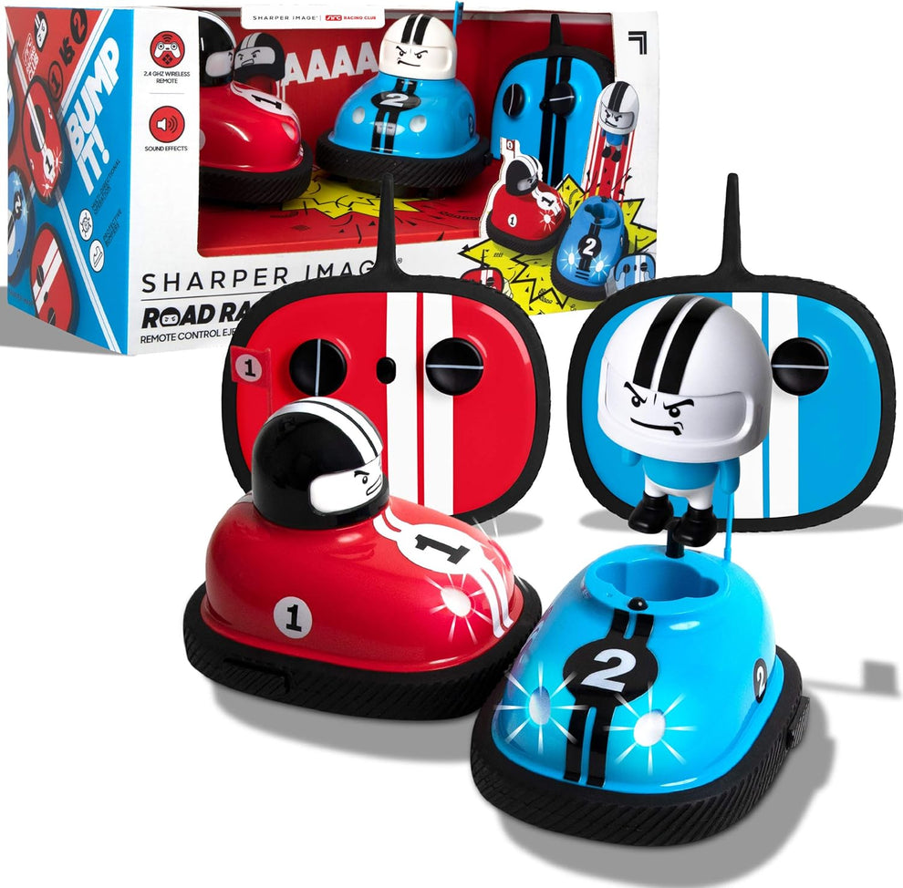 Road Rage RC Bumper Cars (2-Player Battle Set) – Ejecting Drivers, Lig ...