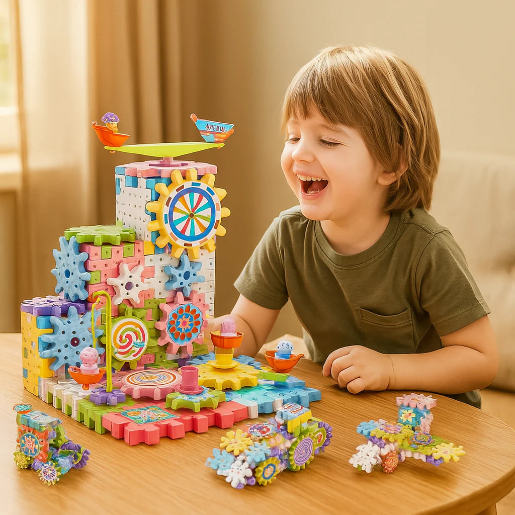 SpinGears™ - Rotating Montessori Gear Building Toy