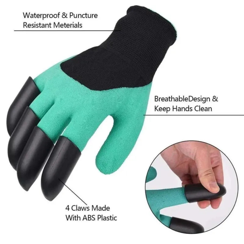 Green Thumb™ Gardening Gloves - Universal Waterproof Gloves with Claws for Digging, Planting & Weeding!! 🌱🧤