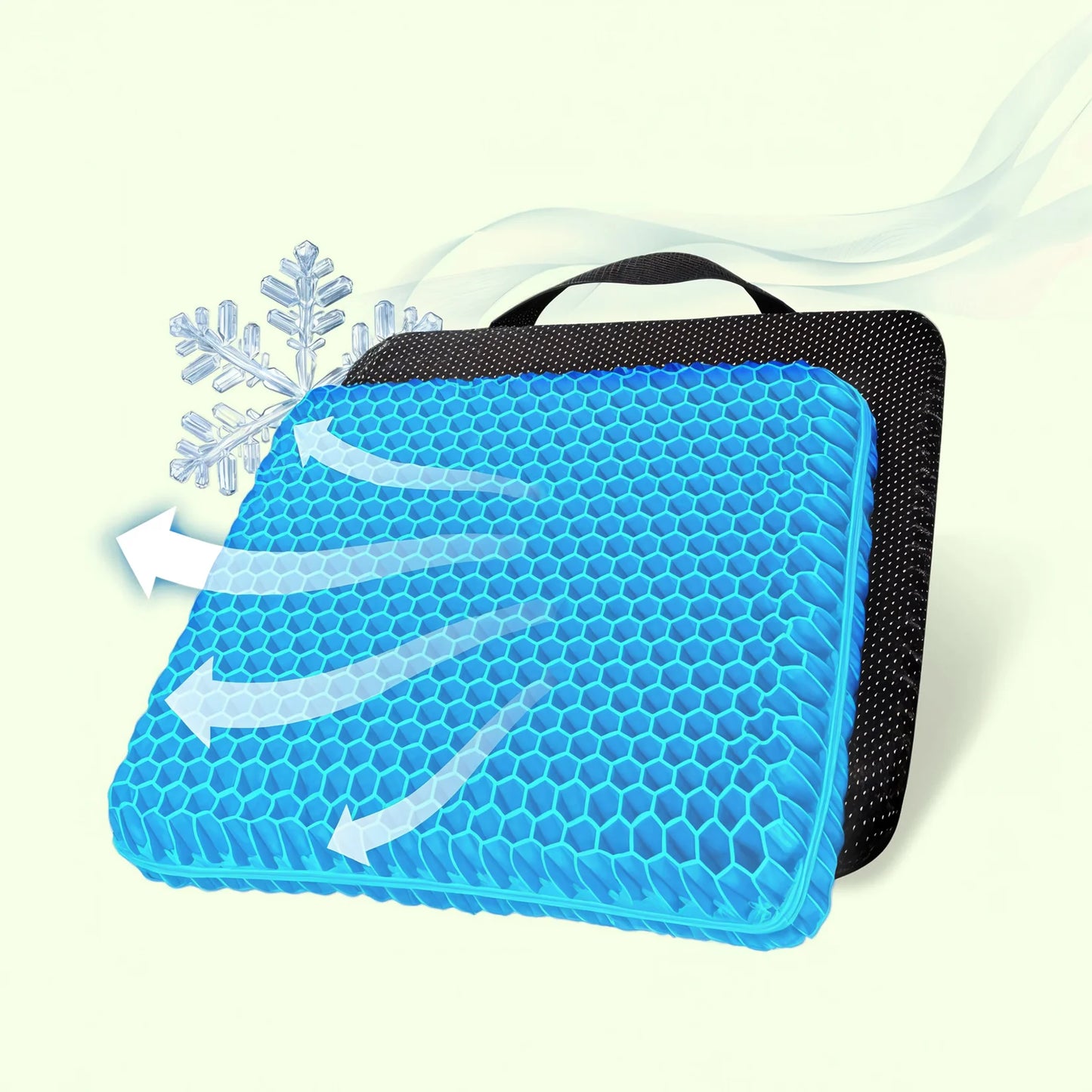 Double-Thick Honeycomb Gel Seat Cushion (Large Size) All day Comfort While Working