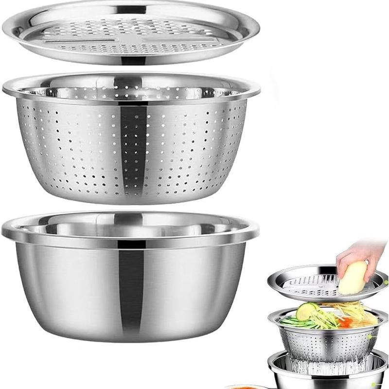 3-in-1 Multifunctional Stainless Steel Basin Set