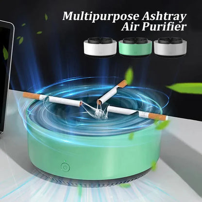 DhuanMukt™ - Portable Smokeless Ashtray Air Purifier with Automatic Shutdown for Home Office