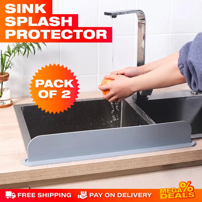 NoSplash Silicone Sink Mats - Wash Without Splashing Water All Over (Pack of 2)