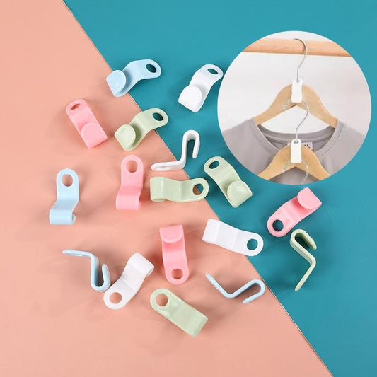 Space-Saving Clothes Hanger Connector Hooks 30 Counts