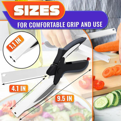 2-in-1 Smart Knife + Cutting Board Kitchen Cutter