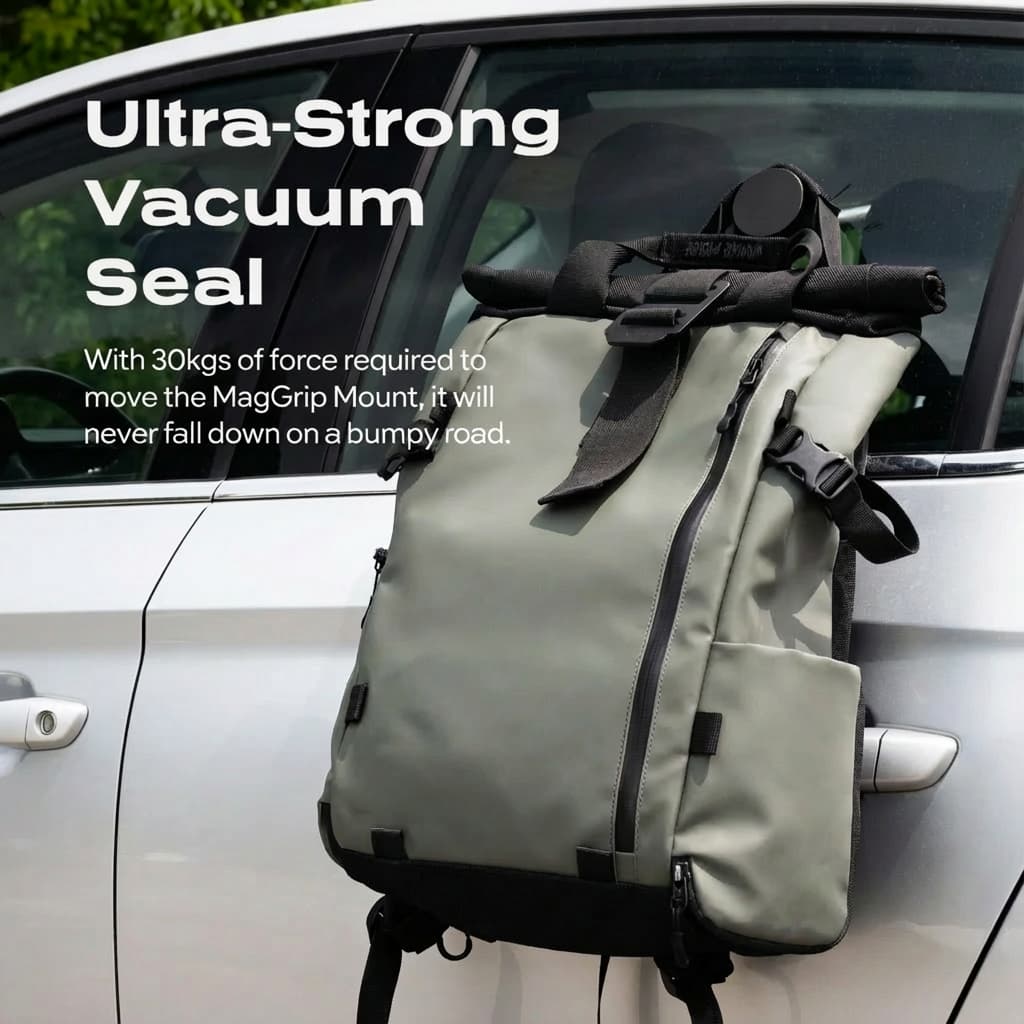 MagGrip Vacuum Mount (All iPhones, Android and Cases Compatible)