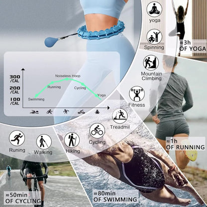 Weighted Smart Magnetic Fitness Hoola Hoop