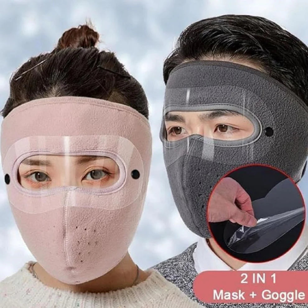 Winter Face Mask With Goggles