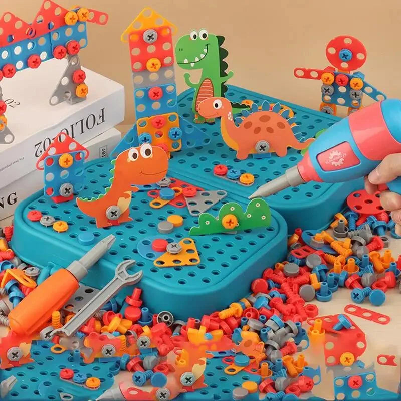 3D Screw Puzzle Box - Drill Screw Tool Set for Kids