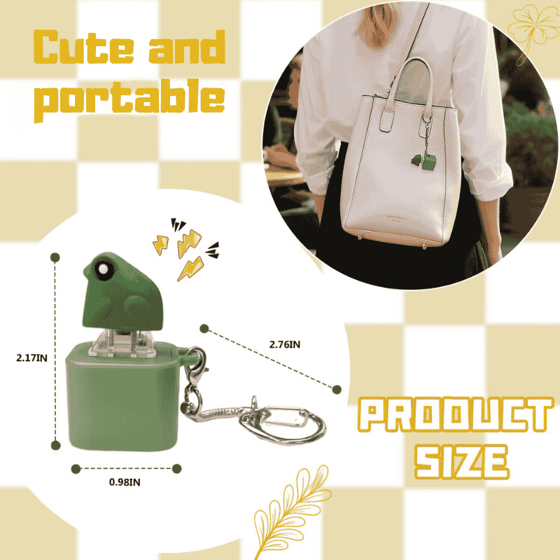 Rechargeable Frog Croaking Keychain
