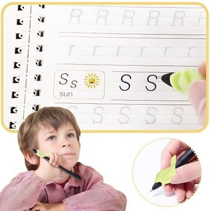 Preschool Magic Practice Copybook Set for Alphabet, Drawing, Numbers, and Math