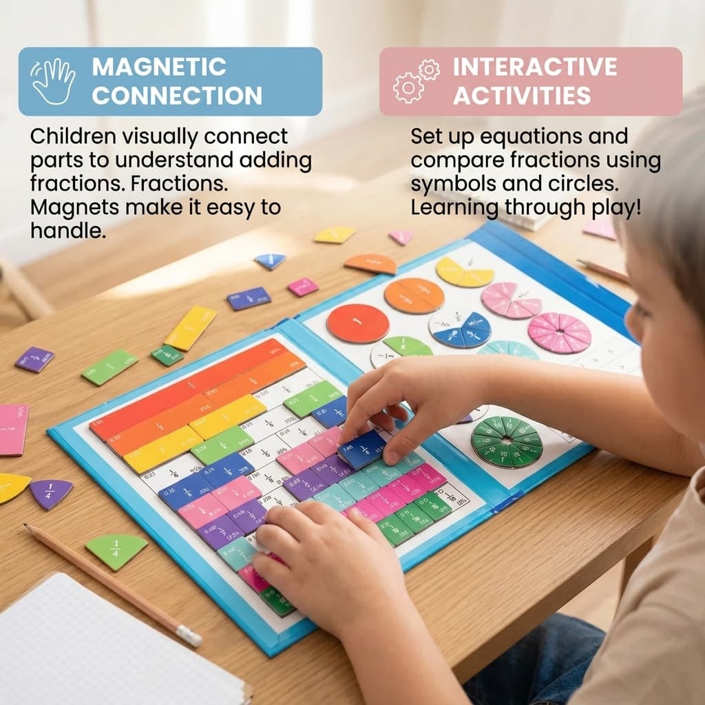 Magnetic Fractions Board for Kids