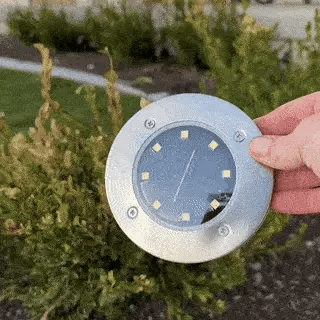 Solar Outdoor Waterproof Ground LED Lights (Pack of 4)