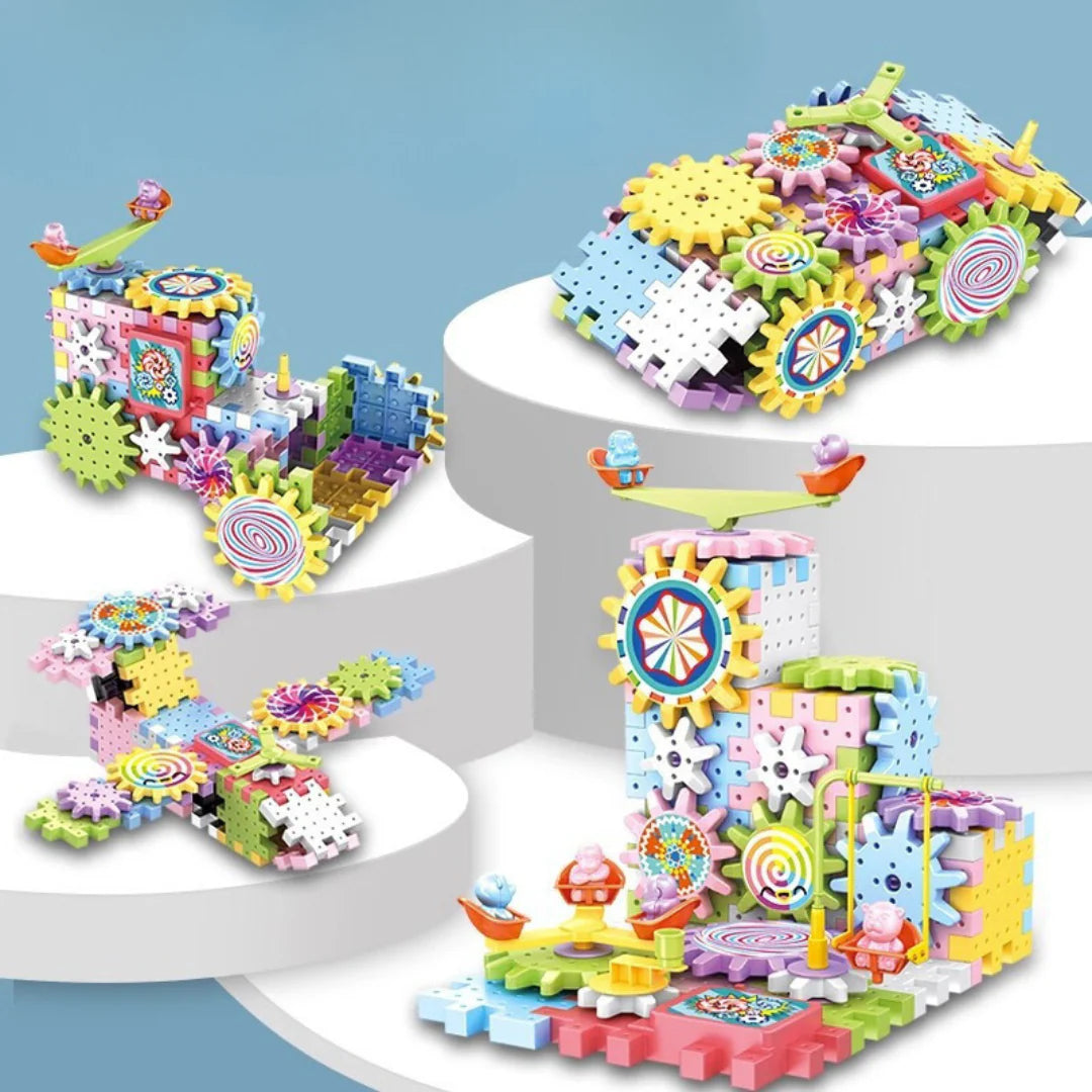 SpinGears™ - Rotating Montessori Gear Building Toy